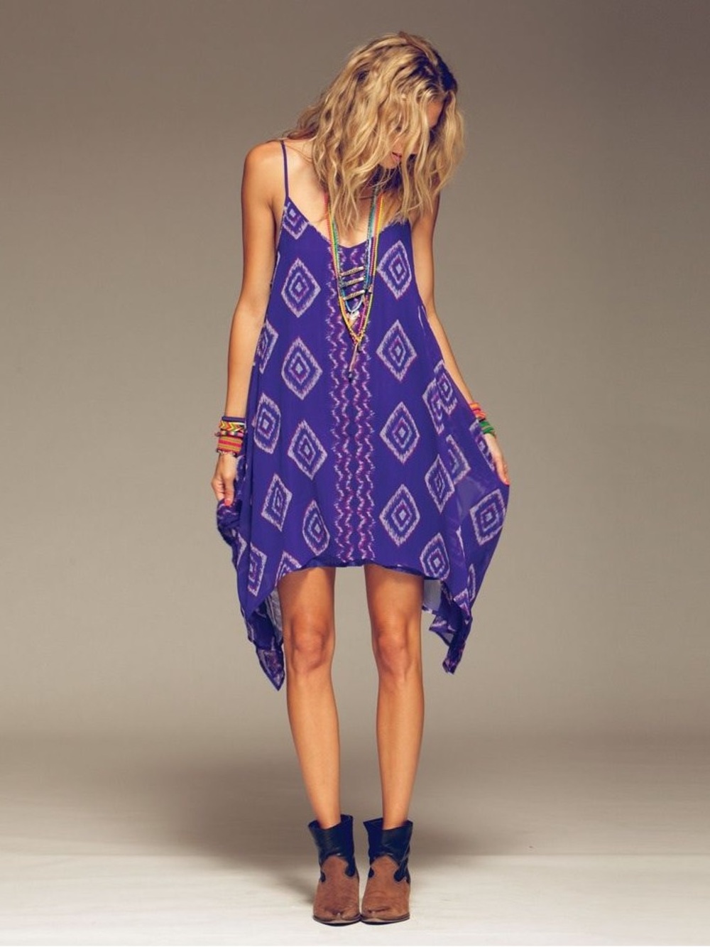 Billabong Asymmetrical Slip Dress